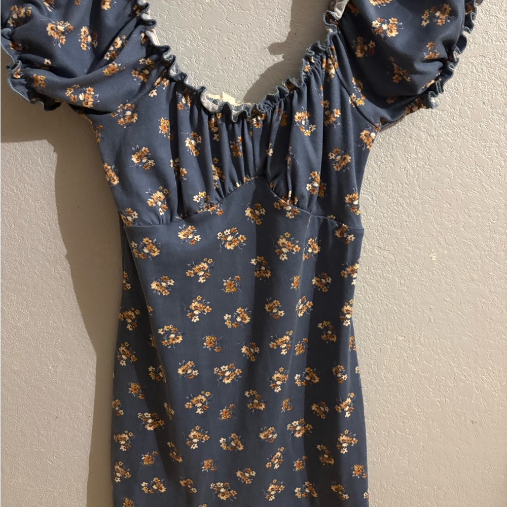 Floral Blue Dress